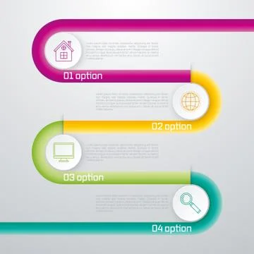 Template circles design on the grey background Illustrazione stock