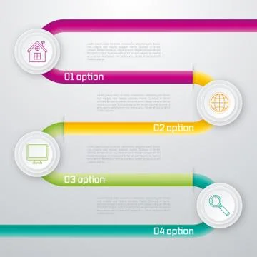 Template circles design on the grey background Stock Illustration