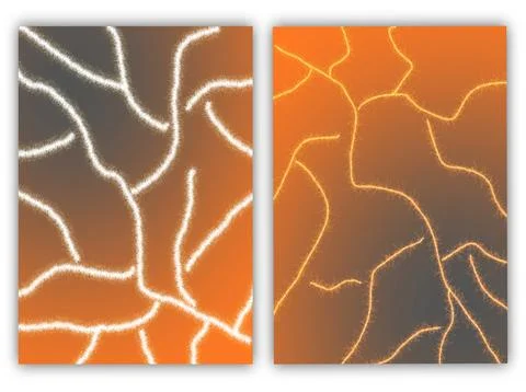 Template collection, abstract background for design in orange gray tones Stock Illustration