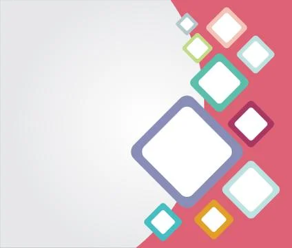 Template colorful Rounded rectangle backgrounds with copy space for print, pr Illustrazione stock