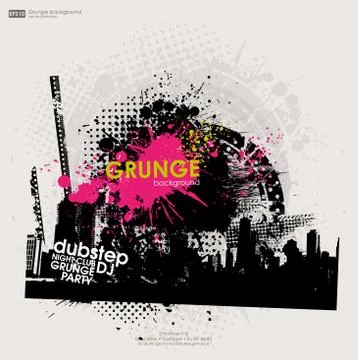 Template colour grunge the poster. Vector Stock Illustration