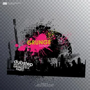 Template colour grunge the poster. Vector Stock Illustration