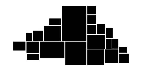 Template composition grid for photos. Realistic collage. Mood board or phot.. 스톡 일러스트