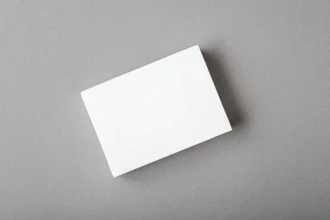 Template concept, white blank layout on ultimate gray background, copy space, Stock Photos