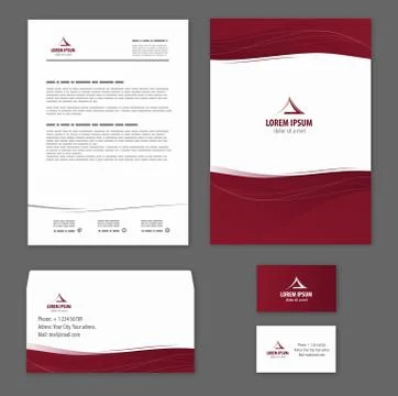 Template corporate style Stock Illustration