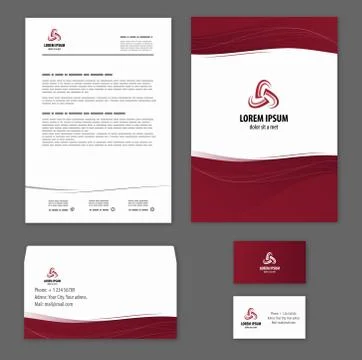 Template corporate style Stock Illustration