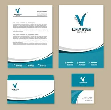 Template corporate style Stock Illustration