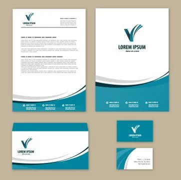 Template corporate style Stock Illustration