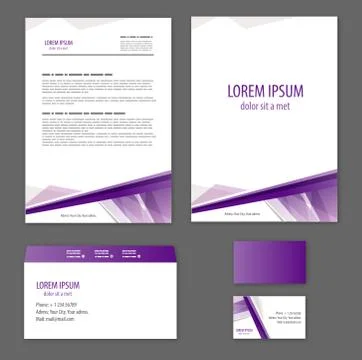 Template corporate style Stock Illustration
