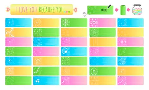 Template for creativity wedding Stock Illustration