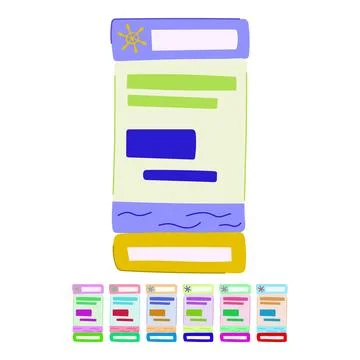Template cruise ship ticket vector cartoon graphic Stock-Illustration