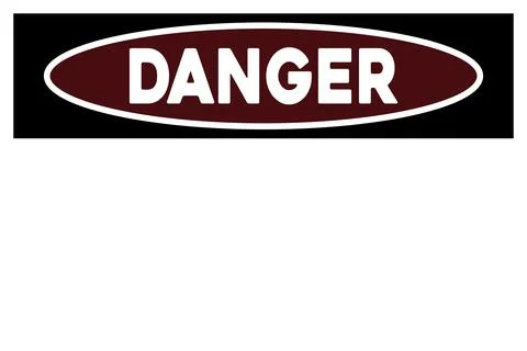 Template danger warning sign Stock Illustration