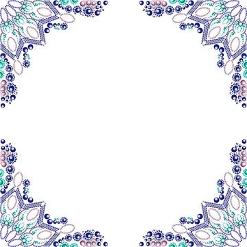 Template. Decorative elements on white background. Vector illustration texture Stockillustratie