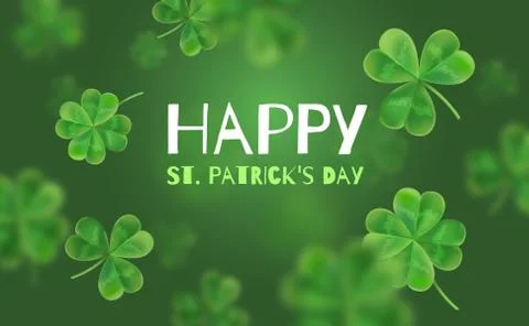 Template Design banner on St. Patrick's Day. Stock Illustration
