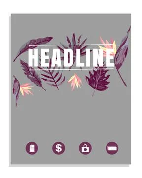 Template design Brochure Abstract Background Stock Illustration