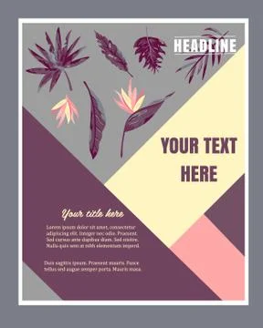 Template design Brochure Abstract Background Stock Illustration