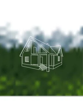 Template of design of brochure, booklet, web of page on a theme nature Stock Illustration