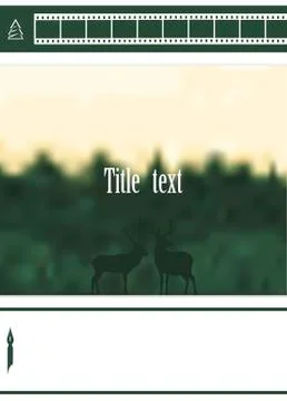 Template of design of brochure, booklet, web of page on a theme nature Stock Illustration