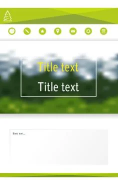 Template of design of brochure, booklet, web of page on a theme nature Stock Illustration