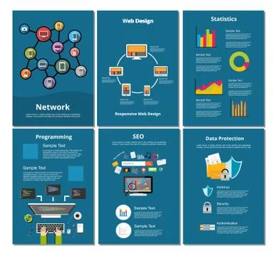 Template design for  business solution background. Analytics concept. Graphic Stock Illustration