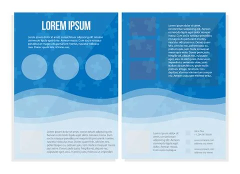 Template design, geometric and abstract modern backgrounds. Bright informational Stock Illustration