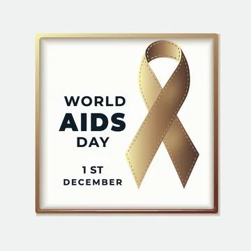 Template design with gold gradient colour for  for a world health Stock Illustration