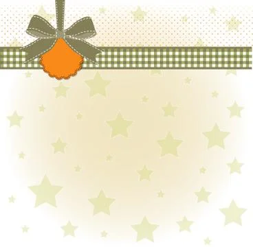 Template design for greeting card Stock Illustration