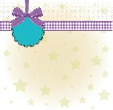 Template design for greeting card Stock Illustration