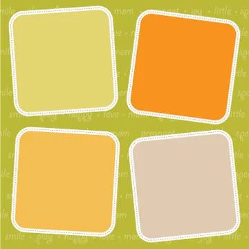 Template design for greeting card Stock Illustration