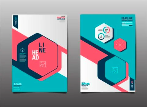 Template design Layout ,Brochure , Flyer , Geometric , vector, Abstract Moder Stock Illustration