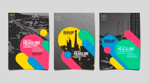 Template design Layout ,Brochure , Flyer , cover Stock Illustration