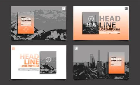 Template design Layout ,Brochure , Flyer , cover, poster Stock Illustration