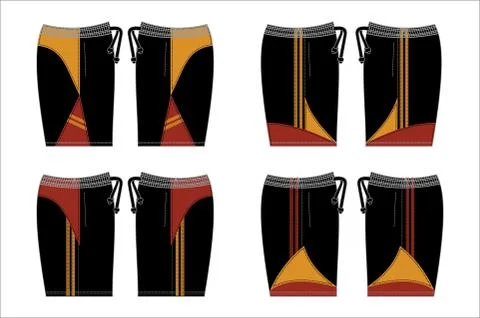 Template Design Shorts Stock Illustration