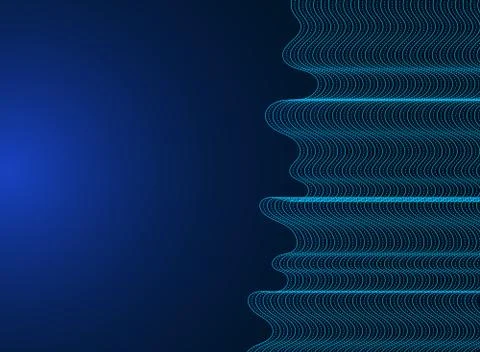 Template design technology modern abstract blue line pattern futuristic on da Stock Illustration