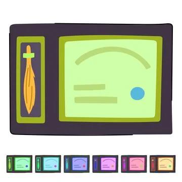 Template diploma vector cartoon graphic イラスト素材