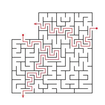 Template for an educational logical game Stock Illustration