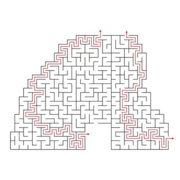 Template for an educational logical game 스톡 일러스트