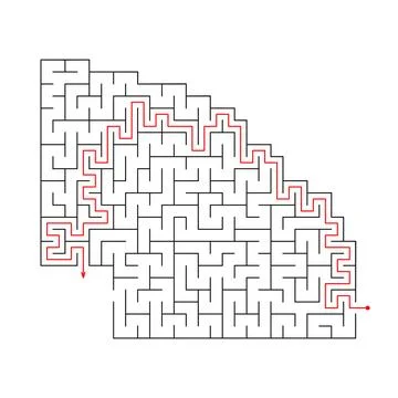 Template for an educational logical game Stock Illustration