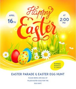 Template eggs easter Stock Illustration