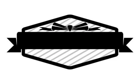 Template Emblem Blank Stock-Illustration