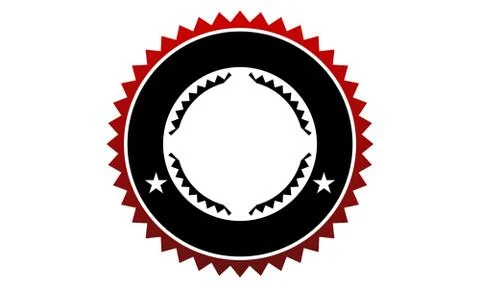 Template Emblem Blank Stock-Illustration