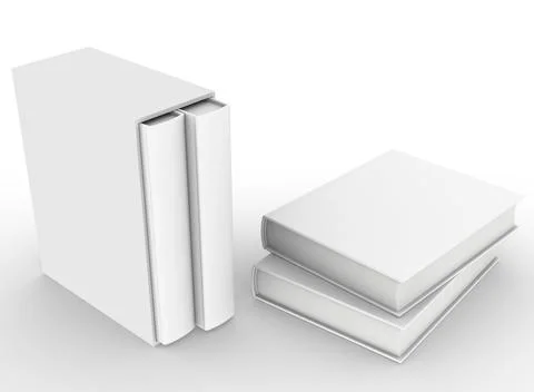 Template empty hardcover book mockup Stock Illustration