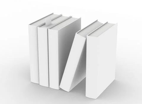 Template empty hardcover book mockup Stock Illustration