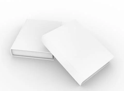 Template empty hardcover book mockup set Stock Illustration