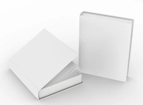 Template empty hardcover book mockup set Stock Illustration