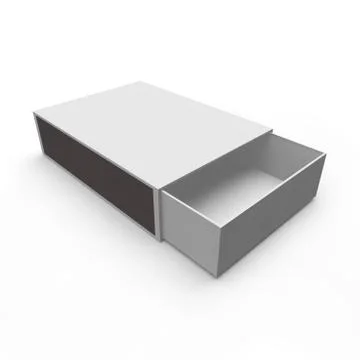 Template - empty matchbox Stock Illustration