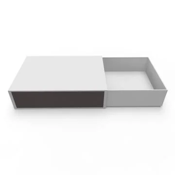 Template - empty matchbox Stock Illustration