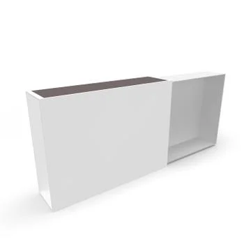 Template - empty matchbox Stock Illustration