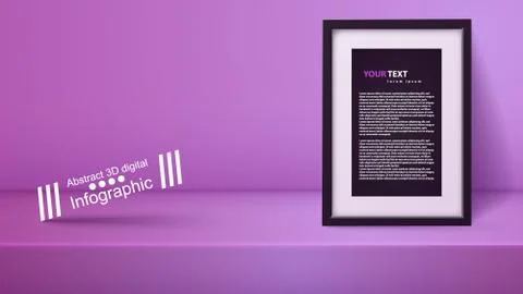 Template empty purple studio, photostudio, room. イラスト素材