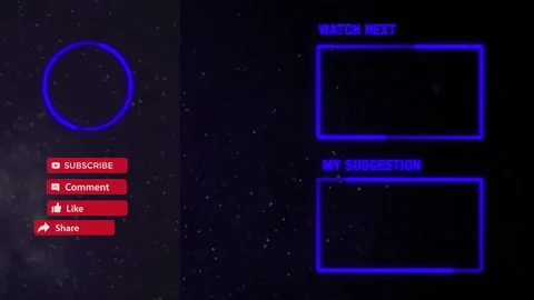 Template end screen and recommendation next video video Stock Footage 260486517